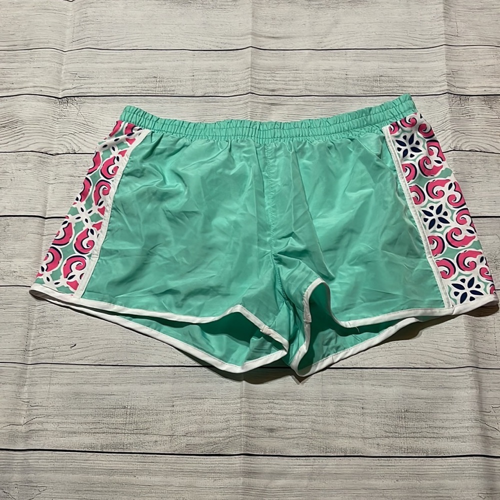 Viv & Lou Teal Workout Shorts size Medium